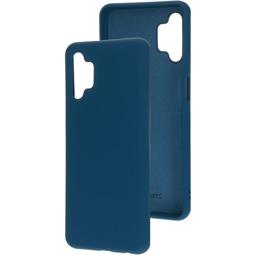 Mobiparts Coque Samsung Galaxy A32 5G Coque arrière en Silicone - Blueberry Blue