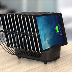Orico Smart - 10 USB Station de recharge 120W 2.4A - Noir