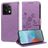 Mobigear Flowers POCO X6 Étui Portefeuille - Violet