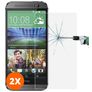 Mobigear HTC One M9 Verre trempé Protection d'écran - Compatible Coque (Lot de 2)