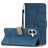Mobigear Stitch Housse iPhone 17 Etui Porte-Monnaie - Bleu