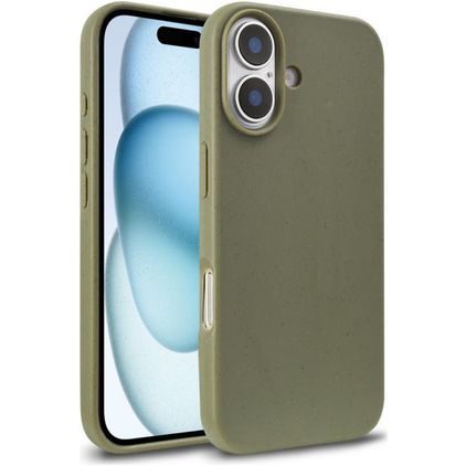 Mobigear Bio Coque iPhone 18 Coque arrière en Eco-Friendly - Vert armée