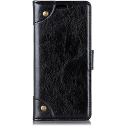 Mobigear Ranch Housse Motorola One Power Etui Porte-Monnaie - Noir