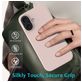 Mobigear Rubber Touch Coque iPhone 16 Coque arrière en Silicone - Rose