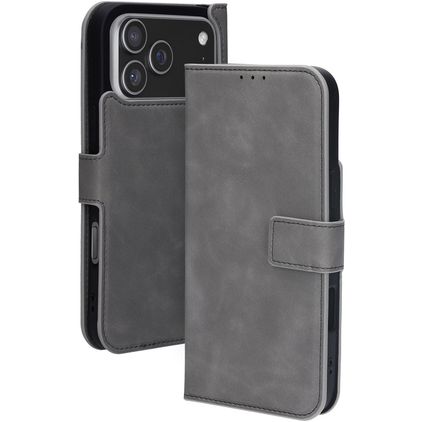Mobiparts Classic Wallet Housse iPhone 17 Pro Max MagSafe Etui - Granite Grey