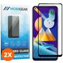Mobigear Premium Samsung Galaxy M11 Verre trempé Protection d'écran - Compatible Coque - Noir (Lot de 2)