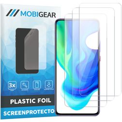 Mobigear POCO F2 Pro Protection d'écran Film - Compatible coque (Lot de 3)