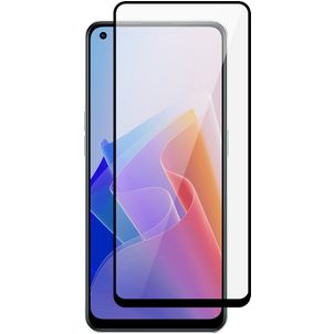 Mobigear Premium OPPO Reno 7 Lite Verre trempé Protection d'écran - Compatible Coque - Noir