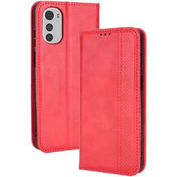 Mobigear Sensation Housse Motorola Moto E32s Etui Porte-Monnaie - Rouge