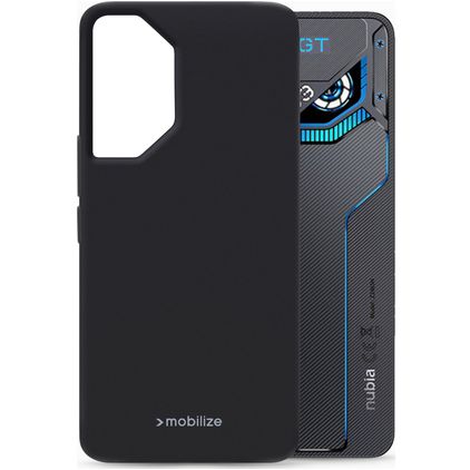 Mobilize Rubber Gelly Coque Nubia Neo 3 GT Coque arrière en TPU Souple - Noir