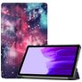 Mobigear Tri-Fold Coque Samsung Galaxy Tab A7 Lite Etui - Milky Way