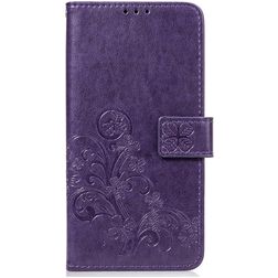 Mobigear Clover OnePlus 6T Étui Portefeuille - Violet