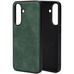 Mobiparts Classic Coque Samsung Galaxy A27 MagSafe Coque arrière en TPU,Similicuir - Emerald Green