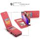 Caseme 007 Housse Samsung Galaxy S10 Plus Etui avec Coque Détachable Porte-Monnaie - Rouge