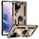 Mobigear Armor Ring Coque Samsung Galaxy S22 Ultra Coque arrière Rigide Anti-Chocs avec Anneau-Support - Or