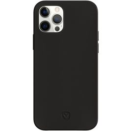 Valenta Snap Luxe Coque iPhone 12 Pro Coque arrière en Cuir Véritable - Noir