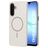 Mobiparts Slim Line Samsung Galaxy A17 MagSafe Plastique rigide Coque arrière - Off White