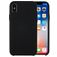 Mobigear Colors Coque iPhone X Coque arrière en Silicone - Noir