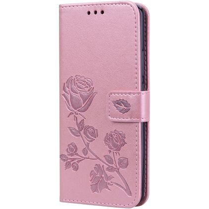 Mobigear Roses Housse Huawei Mate 20 Pro Etui Porte-Monnaie - Rose doré