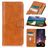 Mobigear Classy Housse Motorola Edge (2021) Etui Porte-Monnaie - Cognac