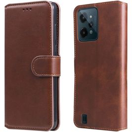 Mobigear Wallet Housse Realme C31 Etui Porte-Monnaie - Marron