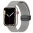Mobigear Sport Mag Bracelet Silicone Apple Watch Fermeture magnétique - 42/41/40/38 mm - Gris