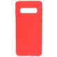 Mobiparts Coque Samsung Galaxy S10 Coque arrière en Silicone - Scarlet Red