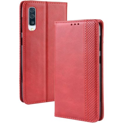 Mobigear Sensation Housse Samsung Galaxy A50 Etui Porte-Monnaie - Rouge