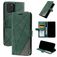 Mobigear Rhombus Housse iPhone 12 Pro Etui Porte-Monnaie - Vert
