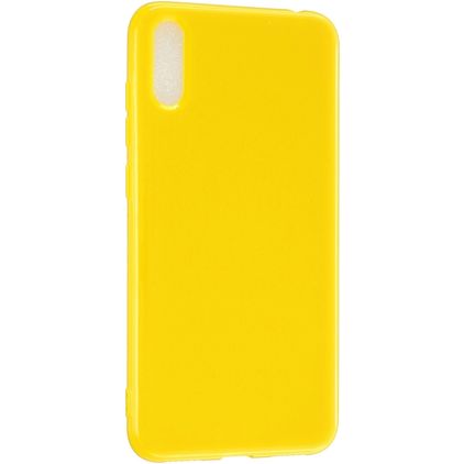 Mobigear Colors Coque Huawei Y7 Pro (2019) Coque arrière en TPU Souple - Jaune