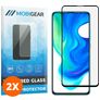 Mobigear Premium POCO F2 Pro Verre trempé Protection d'écran - Compatible Coque - Noir (Lot de 2)