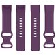 Mobigear Sport Dual Bracelet Silicone Fitbit Charge 5 Fermeture à clou et passant - Violet