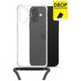 My Style Loop Transparente iPhone 16 Coque avec cordon en TPU Souple - Transparent