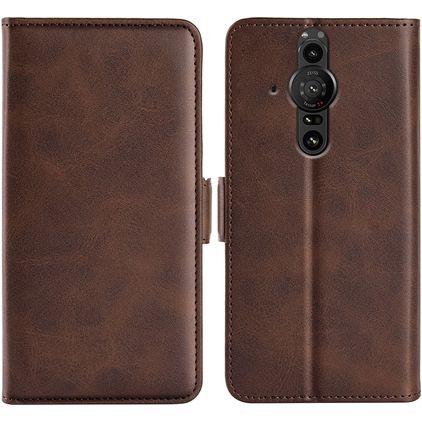 Mobigear Slim Magnet Housse Sony Xperia Pro-I Etui Porte-Monnaie - Marron
