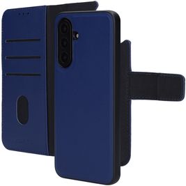 Mobiparts Housse Samsung Galaxy A17 Etui avec Coque Détachable en Cuir Véritable Porte-Monnaie - Bleu