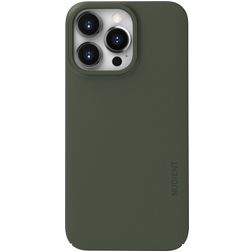 Nudient Thin Precise Coque iPhone 13 Pro MagSafe Coque arrière Rigide - Pine Green