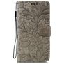 Mobigear Flowers Housse Huawei P40 Etui Porte-Monnaie - Gris