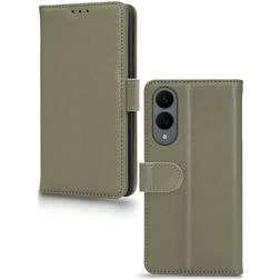 Mobilize Premium Gelly Samsung Galaxy S25 Edge Étui Portefeuille - Vert