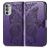 Mobigear Butterfly Housse Motorola Moto G82 Etui Porte-Monnaie - Violet