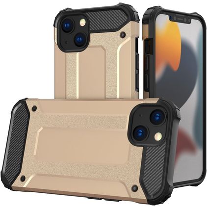 Mobigear Outdoor Coque iPhone 16 Coque arrière Rigide Anti-Chocs - Or