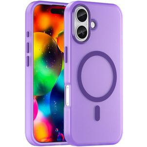 Mobigear Shockproof Coque iPhone 17 MagSafe Coque arrière Rigide - Violet