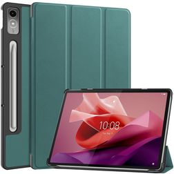 Mobigear Tri-Fold Coque Lenovo Tab P12 Etui - Vert
