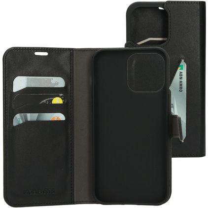 Mobiparts Classic Wallet iPhone 14 Pro Max Étui Portefeuille - Noir