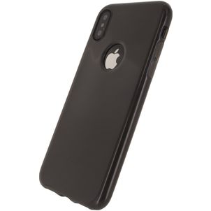 Mobilize Gelly Coque iPhone XS Coque arrière en TPU Souple - Smokey Grey