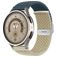 Mobigear Braided Dual Bracelet Nylon Smartwatch Fermeture à pince - Connexion universelle de 22 mm - Blanc / Dark Blue