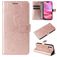 Mobigear Butterfly Housse iPhone 16 Etui Porte-Monnaie - Rose doré