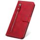 Mobigear Zipper Housse Huawei P40 Lite 5G Etui Porte-Monnaie - Rouge
