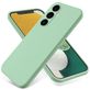 Mobigear Rubber Touch Coque Samsung Galaxy S24 FE Coque arrière en Silicone - Vert