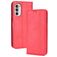 Mobigear Sensation Housse Motorola Moto G52 Etui Porte-Monnaie - Rouge