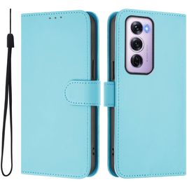 Mobigear Urban Wallet Housse OPPO Reno 12 Pro Etui Porte-Monnaie - Bleu